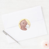 Rond Bear & Bunny Sticker mignon ours Bear Bunny Weddin (Enveloppe)
