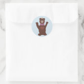Rond Bear Classic Round Sticker Baby Party (Sac)