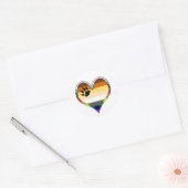 Rond Bear Pride Heart Classic Round Sticker (Enveloppe)