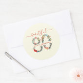 Rond Beau à 80 Anniversaire Sticker (Enveloppe)