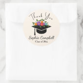 Rond Beau Sticker Arrondi Fleuri Classic (Sac)