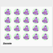 Rond Beau Sticker Crocus (Feuille)
