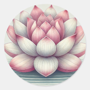 Rond Beau Sticker Lotus Design