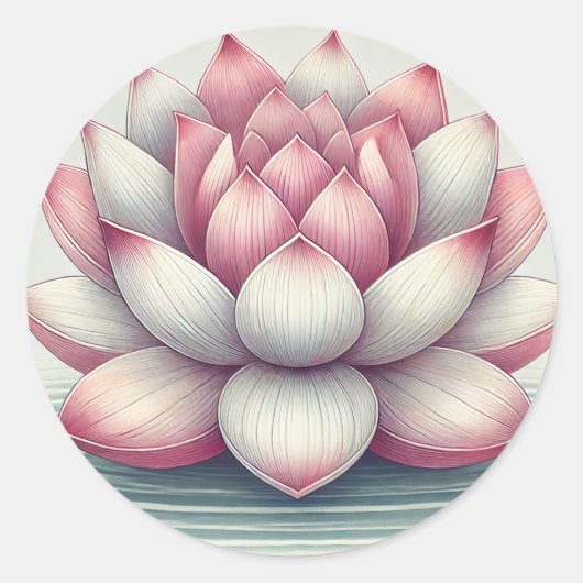 Rond Beau Sticker Lotus Design (Devant)