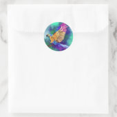 Rond Beau Sticker Parrot coloré (Sac)
