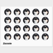 Rond Beau Sticker pour chats (Feuille)