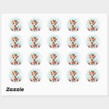 Bébé adorable Sticker animal pour enfants
