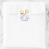 Rond Bébé Amour Anges Sticker (Sac)