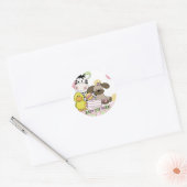 Rond Bébé Animaux Baby shower Sticker (Enveloppe)
