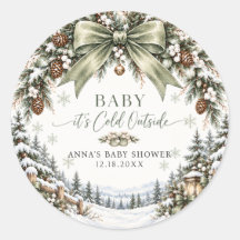 Bébé arc il fait froid dehors Sticker pour Baby Sh