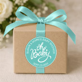 Rond Bébé Baby shower Sticker