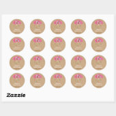 Rond Bébé Cupcake Sprinke Baby shower Sticker (Feuille)