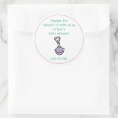 Rond Bébé Douche Party Favoriser Sticker (Sac)