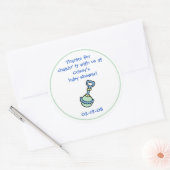 Rond Bébé Douche Party Favoriser Sticker (Enveloppe)