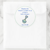 Rond Bébé Douche Party Favoriser Sticker (Sac)