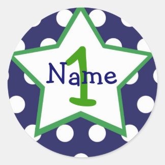 Rond Bébé Garçon 1er Anniversaire Sticker