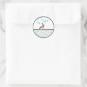 Rond Bébé Invitation ou Favoriser Sticker (Sac)