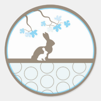 Rond Bébé Invitation ou Favoriser Sticker
