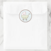 Rond Bébé Invitation ou Favoriser Sticker (Sac)