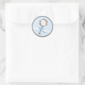 Rond Bébé Invitation ou Favoriser Sticker (Sac)