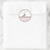 Rond Bébé Invitation ou Favoriser Sticker (Sac)