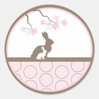 Rond Bébé Invitation ou Favoriser Sticker