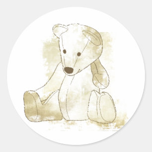 Rond Bébé Invitation ou Favoriser Sticker