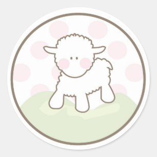 Rond Bébé Invitation ou Favoriser Sticker