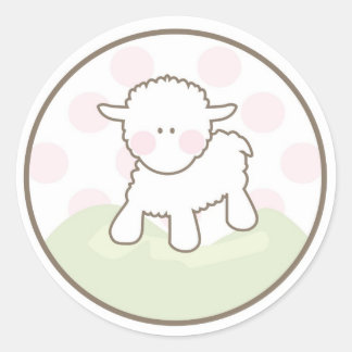 Rond Bébé Invitation ou Favoriser Sticker