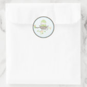 Rond Bébé Invitation ou Favoriser Sticker (Sac)