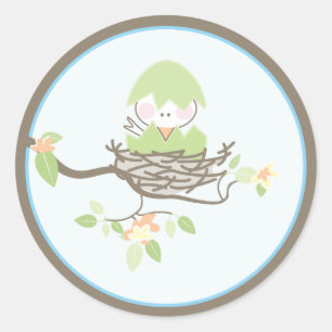 Rond Bébé Invitation ou Favoriser Sticker