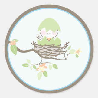 Rond Bébé Invitation ou Favoriser Sticker
