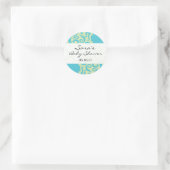 Rond Bébé Invitation ou Favoriser Sticker - Fun Fabric (Sac)