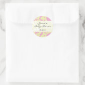 Rond Bébé Invitation ou Favoriser Sticker - Fun Fabric (Sac)