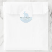 Rond Bébé Lapin Baby shower lapin Sticker (Sac)