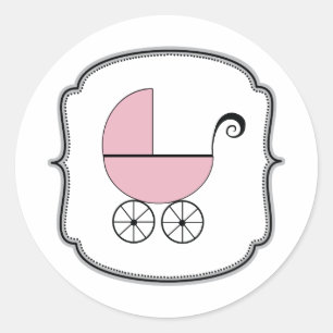 Rond Bébé Sticker Buggy