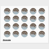 Rond Bébé Sticker éléphant (Feuille)