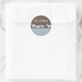 Rond Bébé Sticker éléphant (Sac)