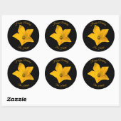 Rond Bee in Squash Blossom Happy Anniversaire Sticker (Feuille)