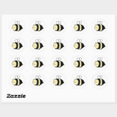Rond bee sticker (Feuille)