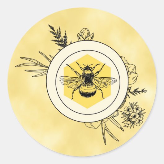 Rond Bee Sticker (Devant)