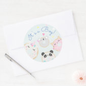 Rond beignets animaux mignons C'est un Sticker garçon (Enveloppe)