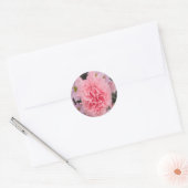 Rond Belle oeillet rose Sticker (Enveloppe)