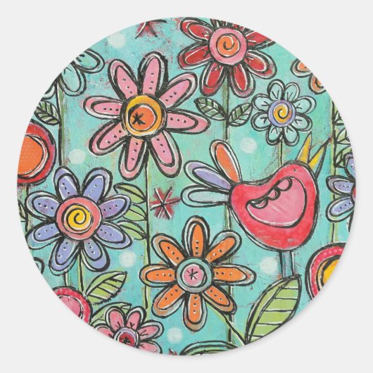 Rond Belle Sticker Sweet Garden (Devant)
