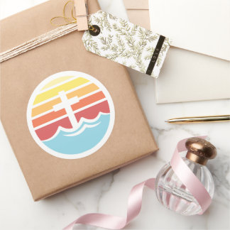 Rond Bethany Beach Sticker Sunset