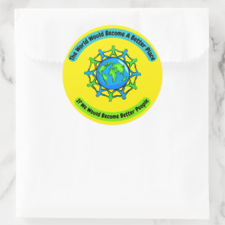 Rond Better People Better World Lrg Sticker ensemble 6