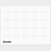 Rond Better Together Wedding Sticker (Feuille)