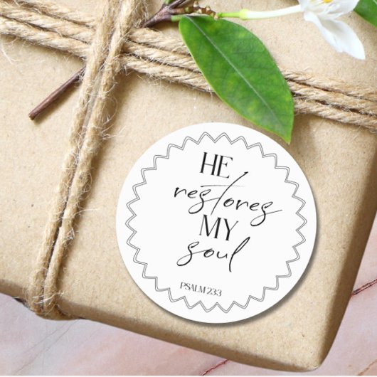 Rond Bible Verse psalm Round Sticker