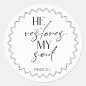 Rond Bible Verse psalm Round Sticker (Devant)