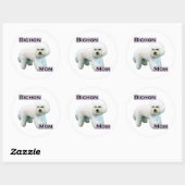 Rond Bichon Frise Mom 4 - Sticker (Feuille)